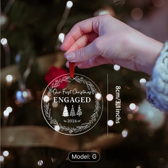 CHRISTMAS ORNAMENT - HIS OR HER GIFT, COUPLE GIFT, CHRISTMAS, DECOR, HOLIDAY - Picture 2 of 4